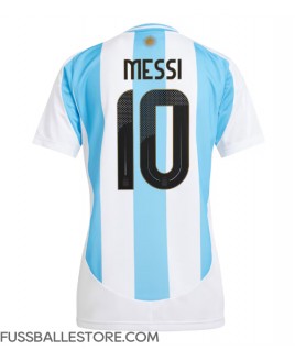 Günstige Argentinien Lionel Messi #10 Heimtrikot Damen Copa America 2024 Kurzarm